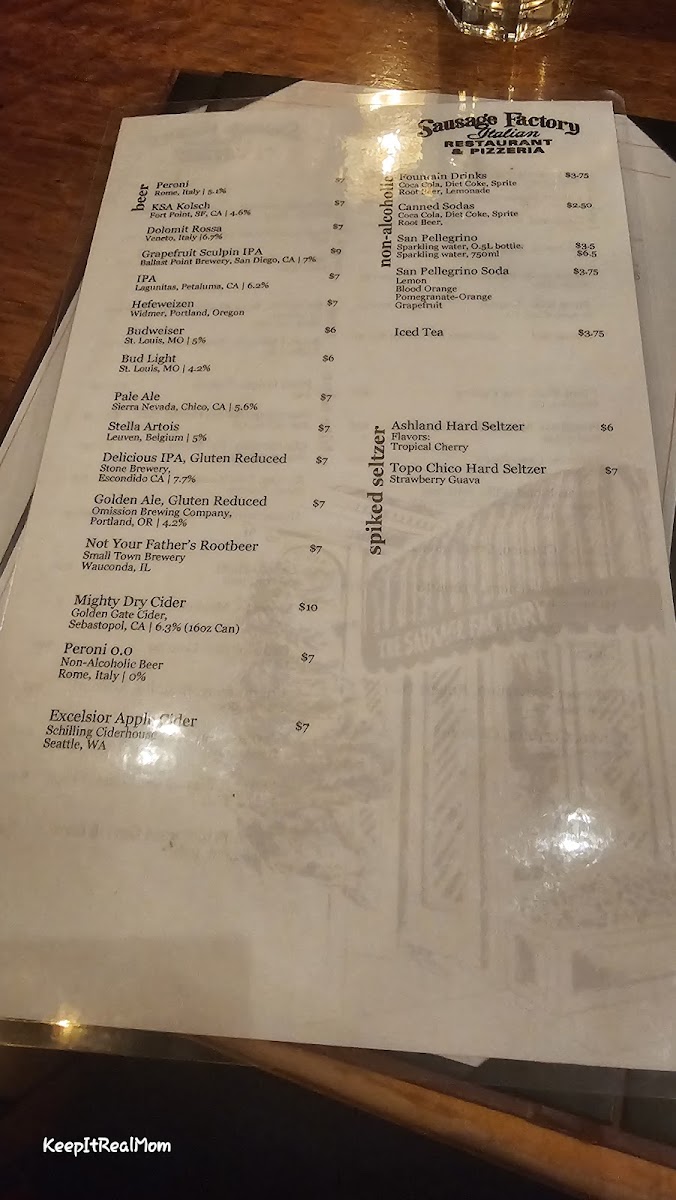 Menu The Sausage Factory-5