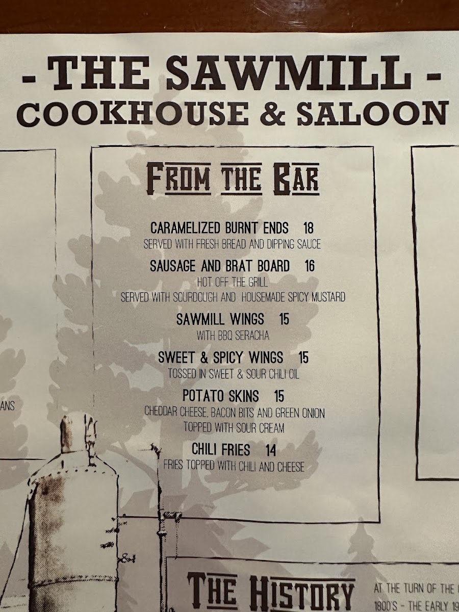 Menu The Sawmill-4