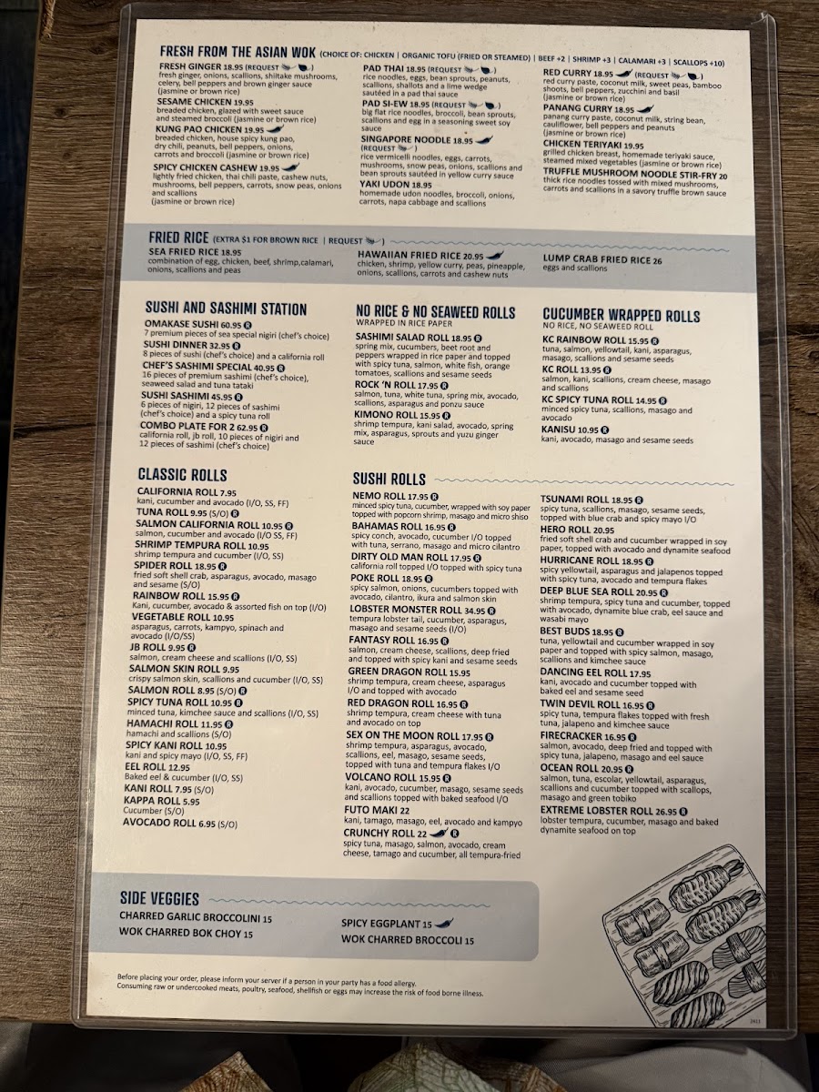Menu The Sea South East Asian Kitchen And Sushi-1