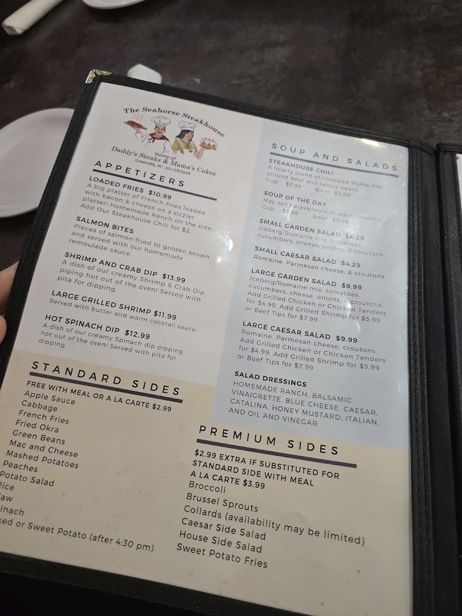 The Seahorse Restaurant Menu-1