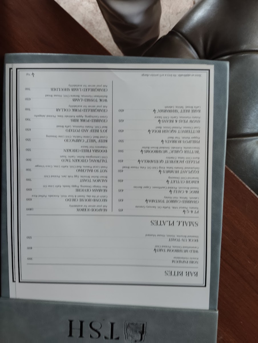 Menu The Second House-1