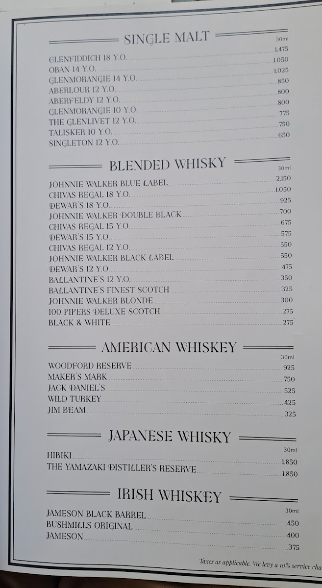 Menu The Second House-2