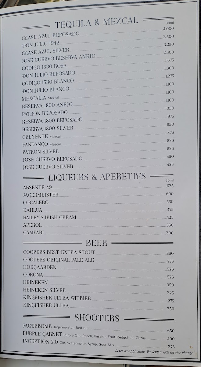 Menu The Second House-4