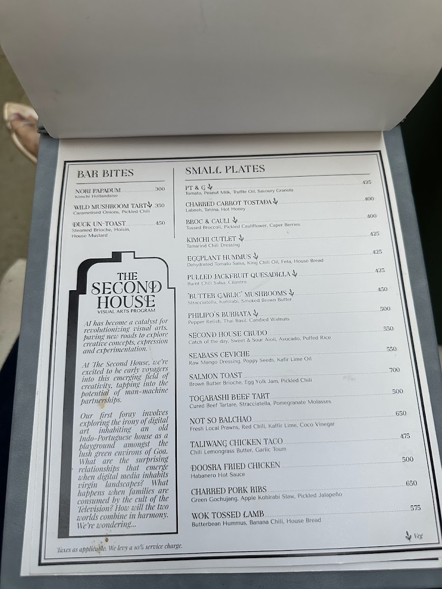 Menu The Second House-8