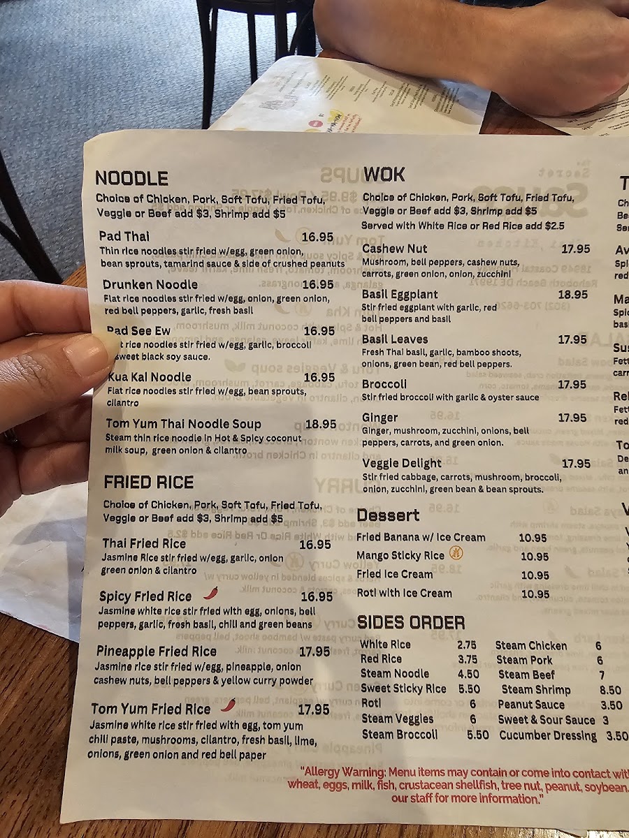 Menu The Secret Sauce Thai Kitchen-2