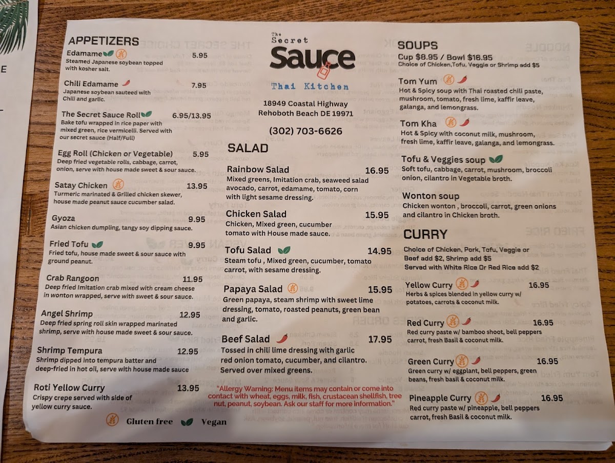Menu The Secret Sauce Thai Kitchen-3