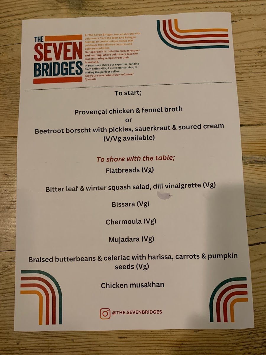 Menu The Seven Bridges-1