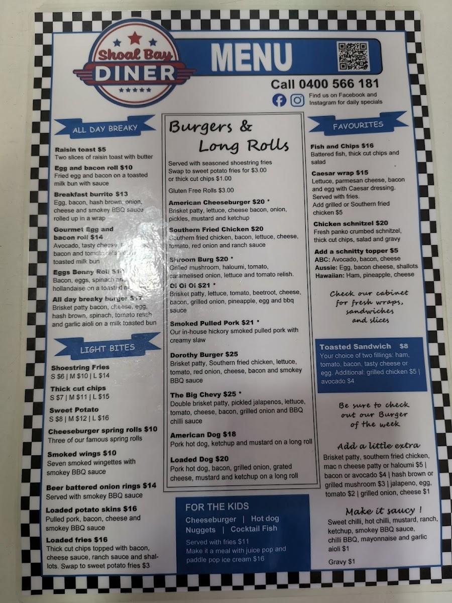 Menu The Shoal Bay Diner-3