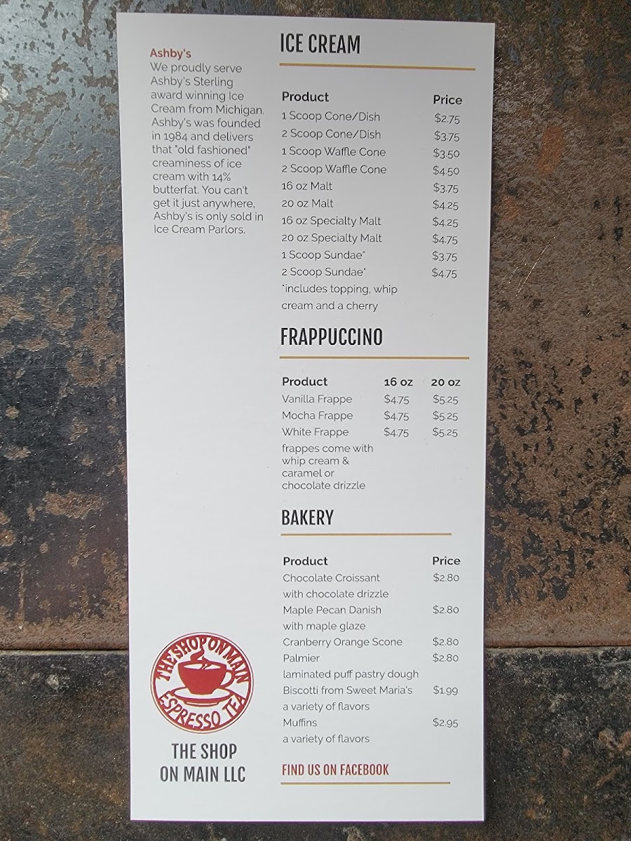 Menu The Shop On Main-3