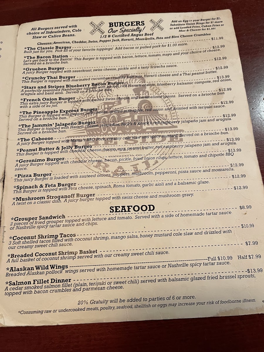 Menu The Side Rail-1