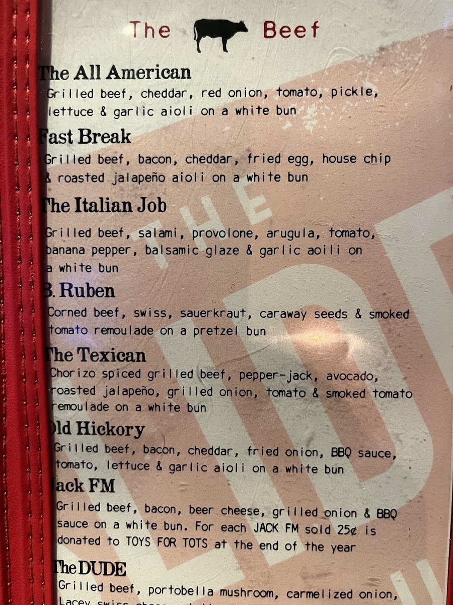 Menu The Slider House-1