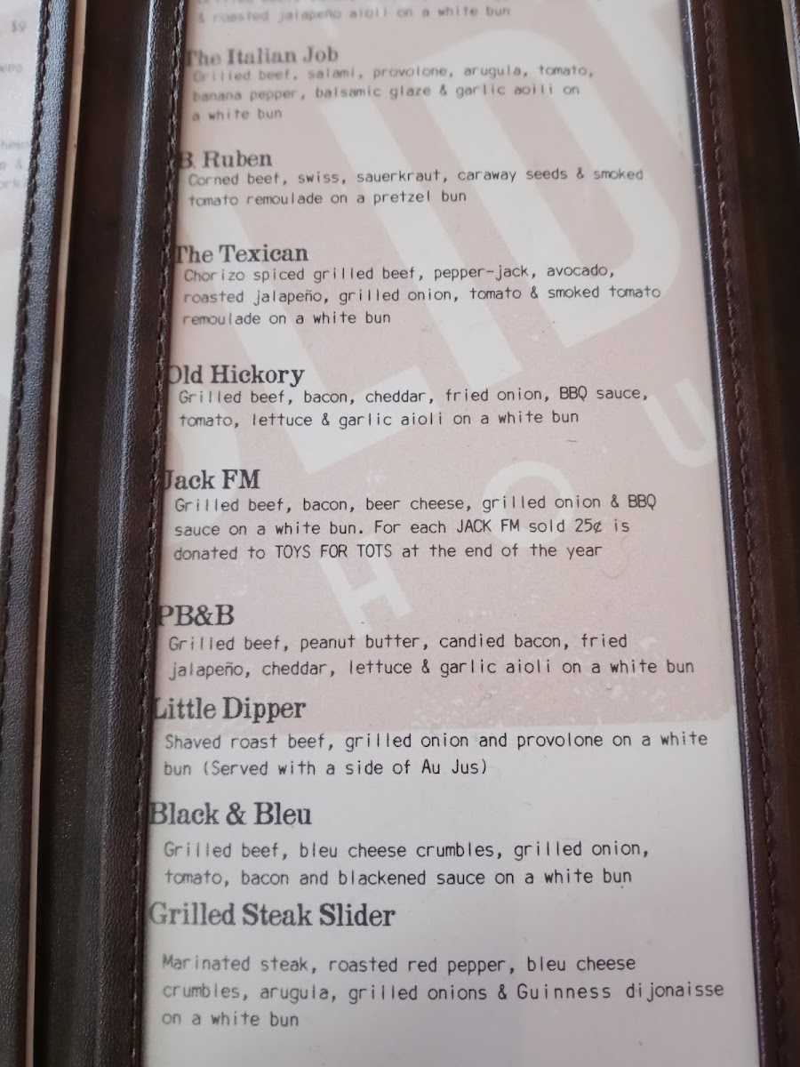 Menu The Slider House-10