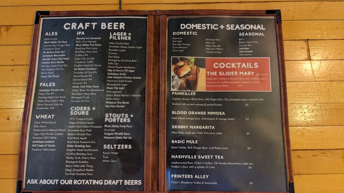 Menu The Slider House-3