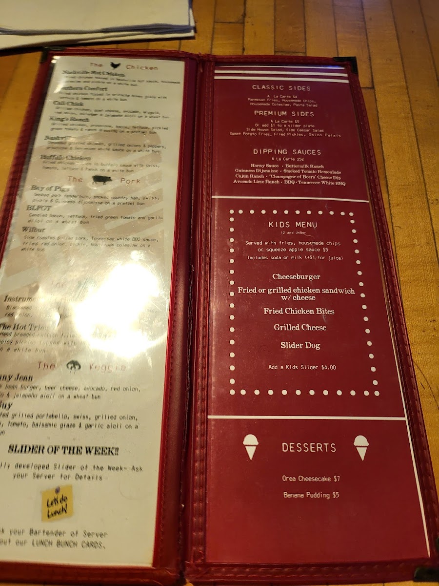 Menu The Slider House-4