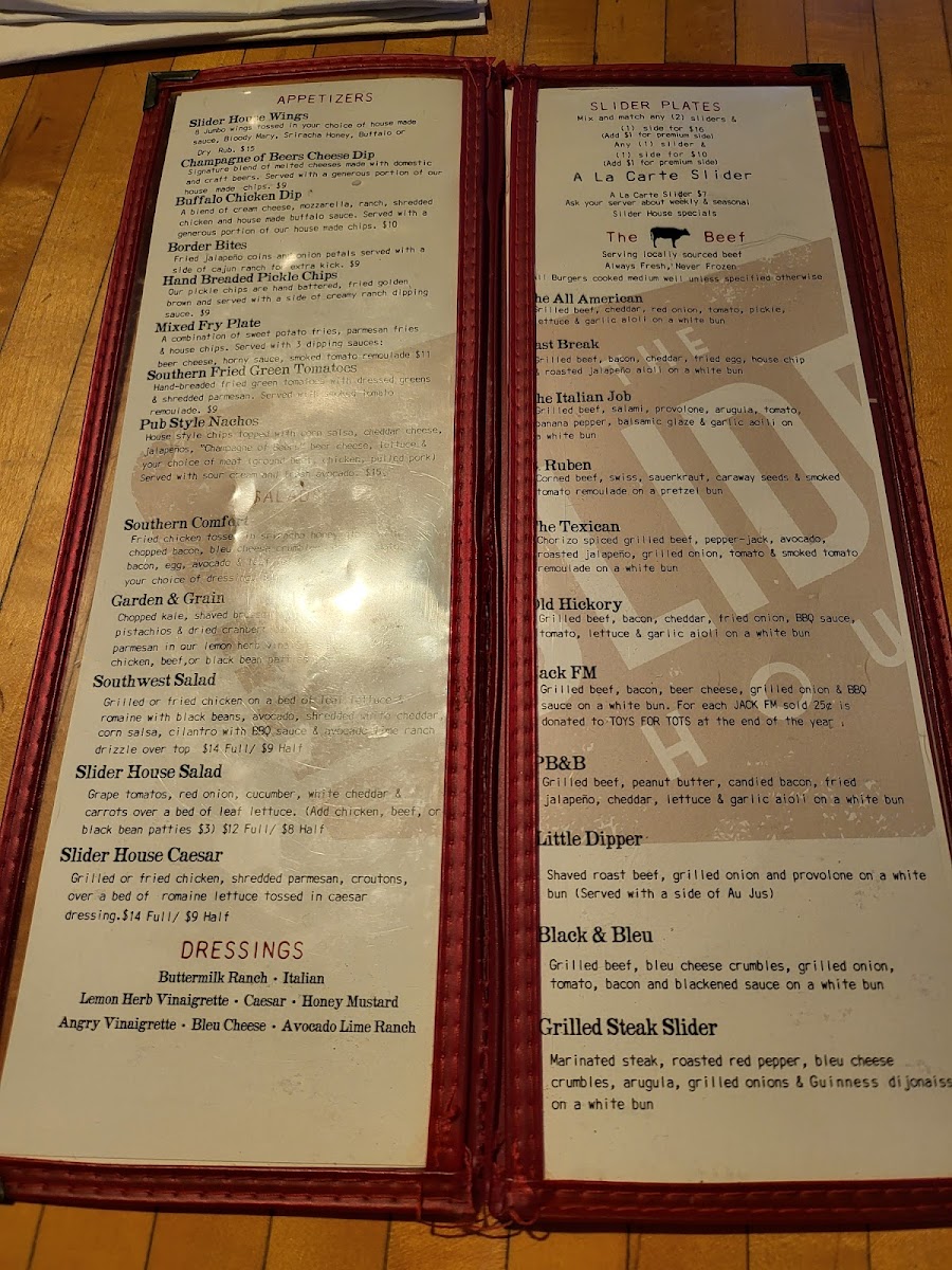 Menu The Slider House-6