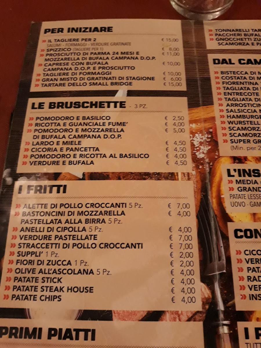 Menu The Small Bridge-2