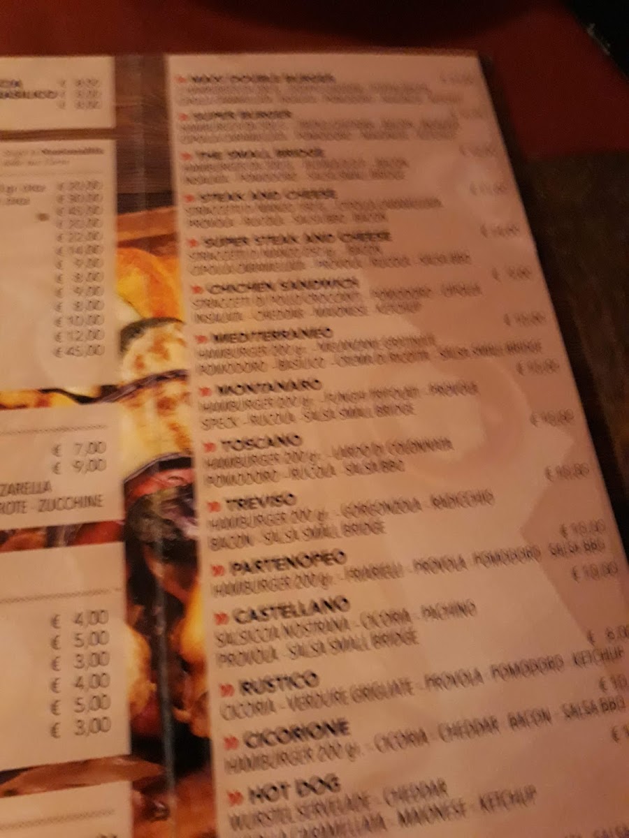Menu The Small Bridge-8
