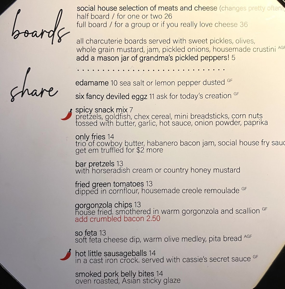 Menu The Social House-2