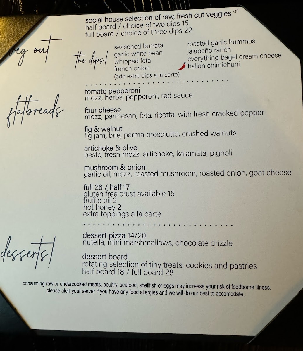 Menu The Social House-9