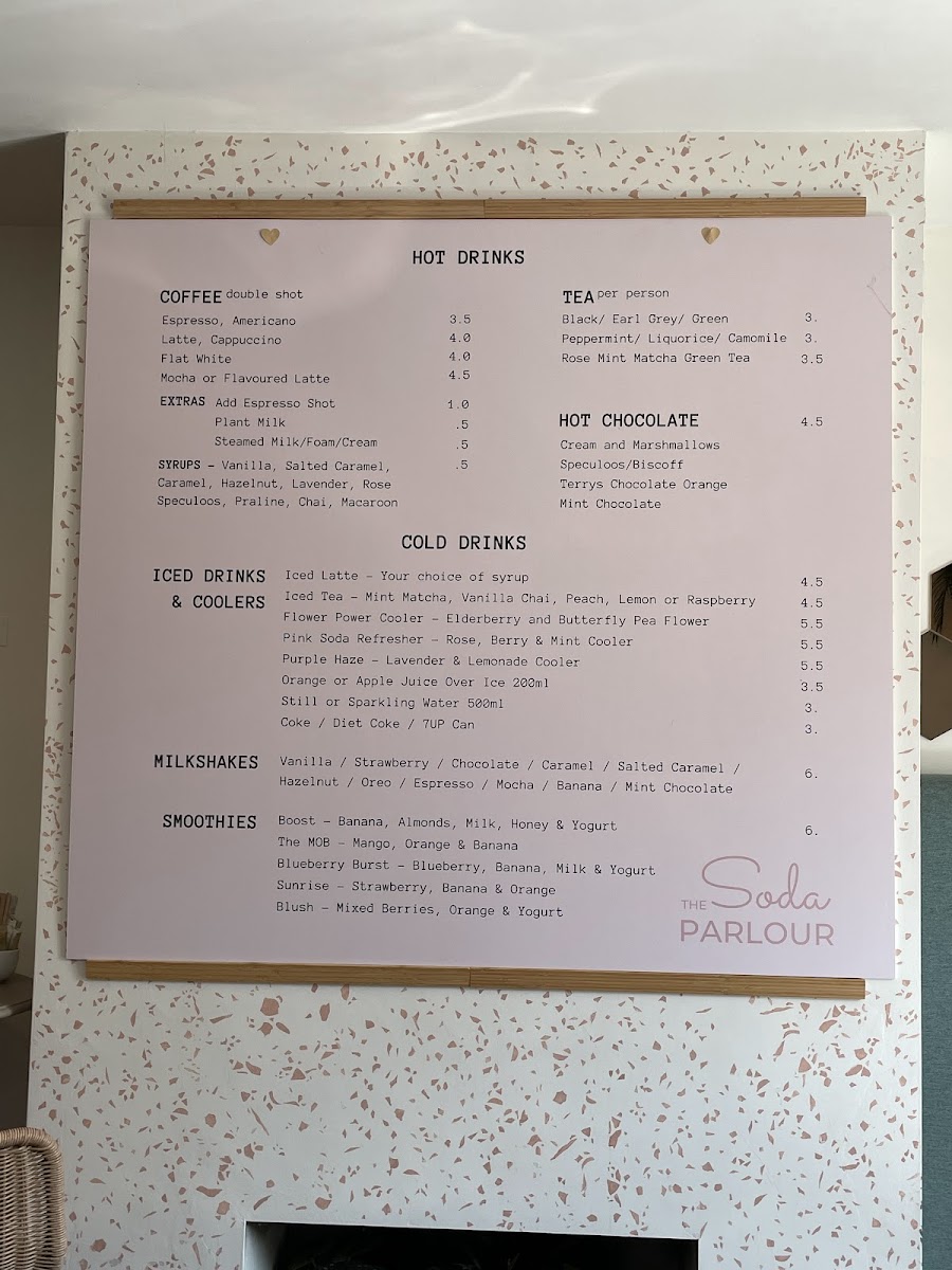 Menu The Soda Parlour-5