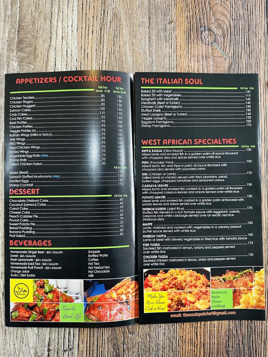 Menu The Soul Spot-3