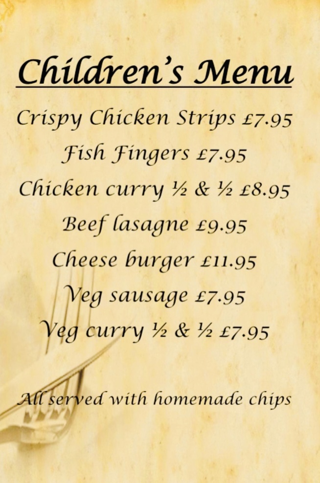 Menu The Sporting Chance-1