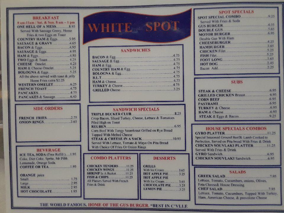 Menu The Spot-2