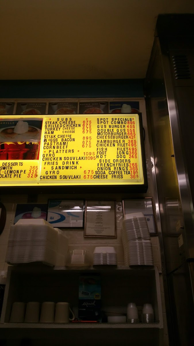 Menu The Spot-7