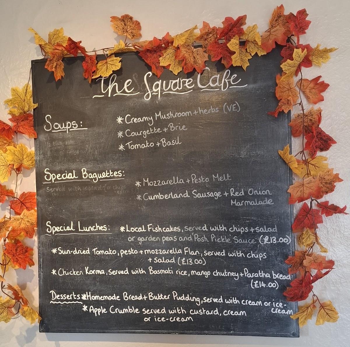 Menu The Square Café-1