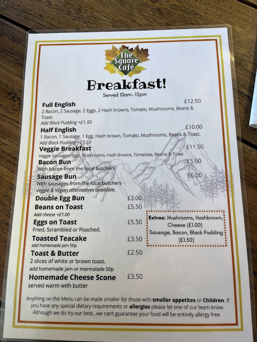 Menu The Square Café-2