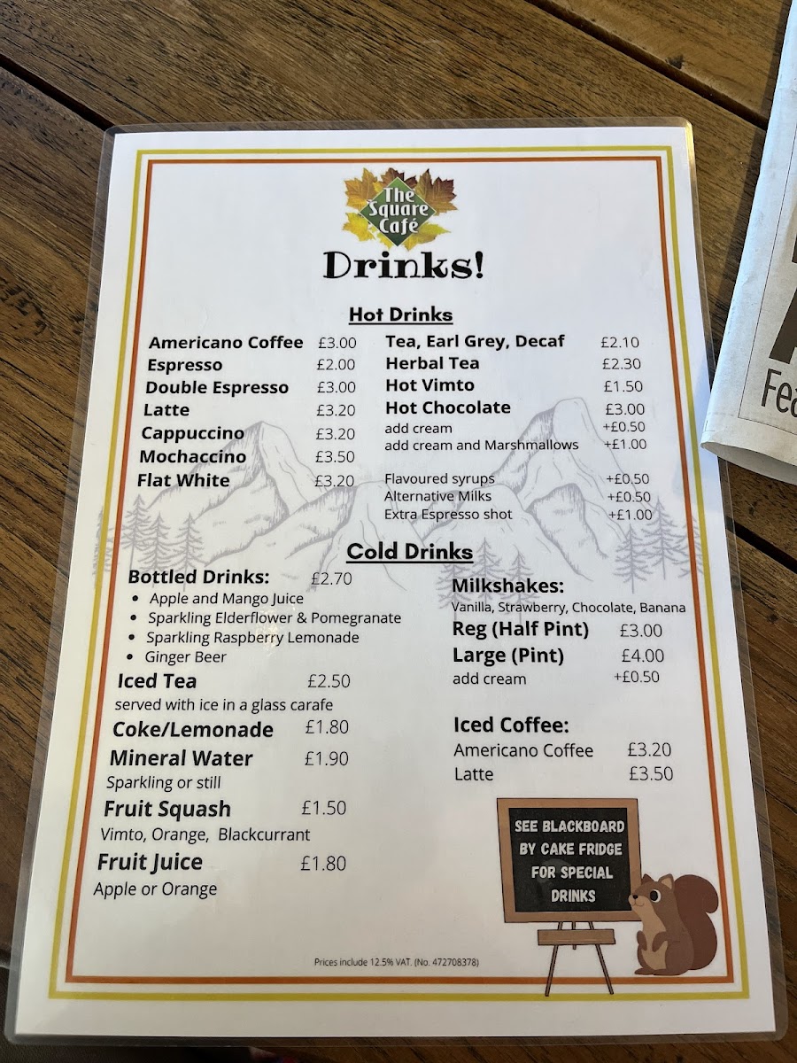 Menu The Square Café-4