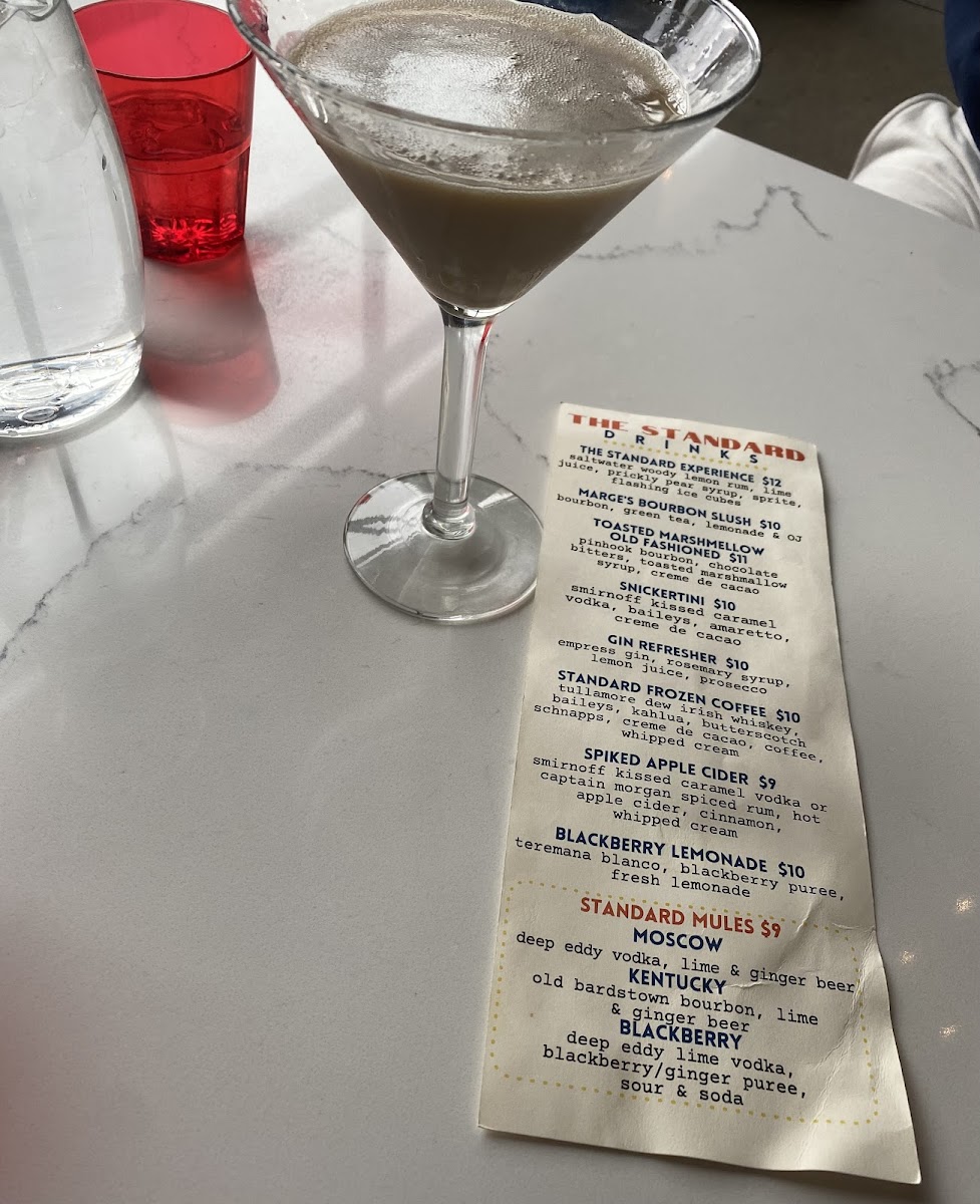 Menu The Standard Covington-4