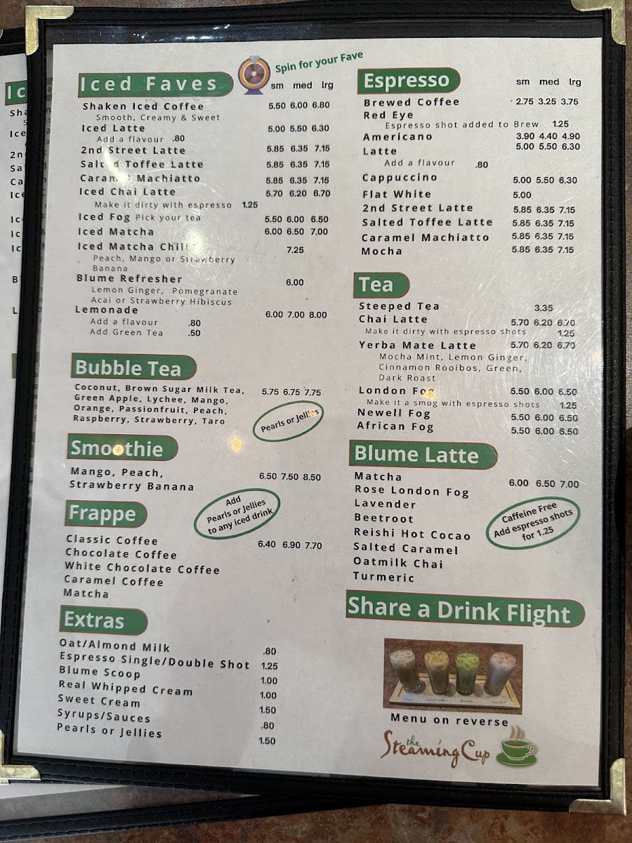 Menu The Steaming Cup-3