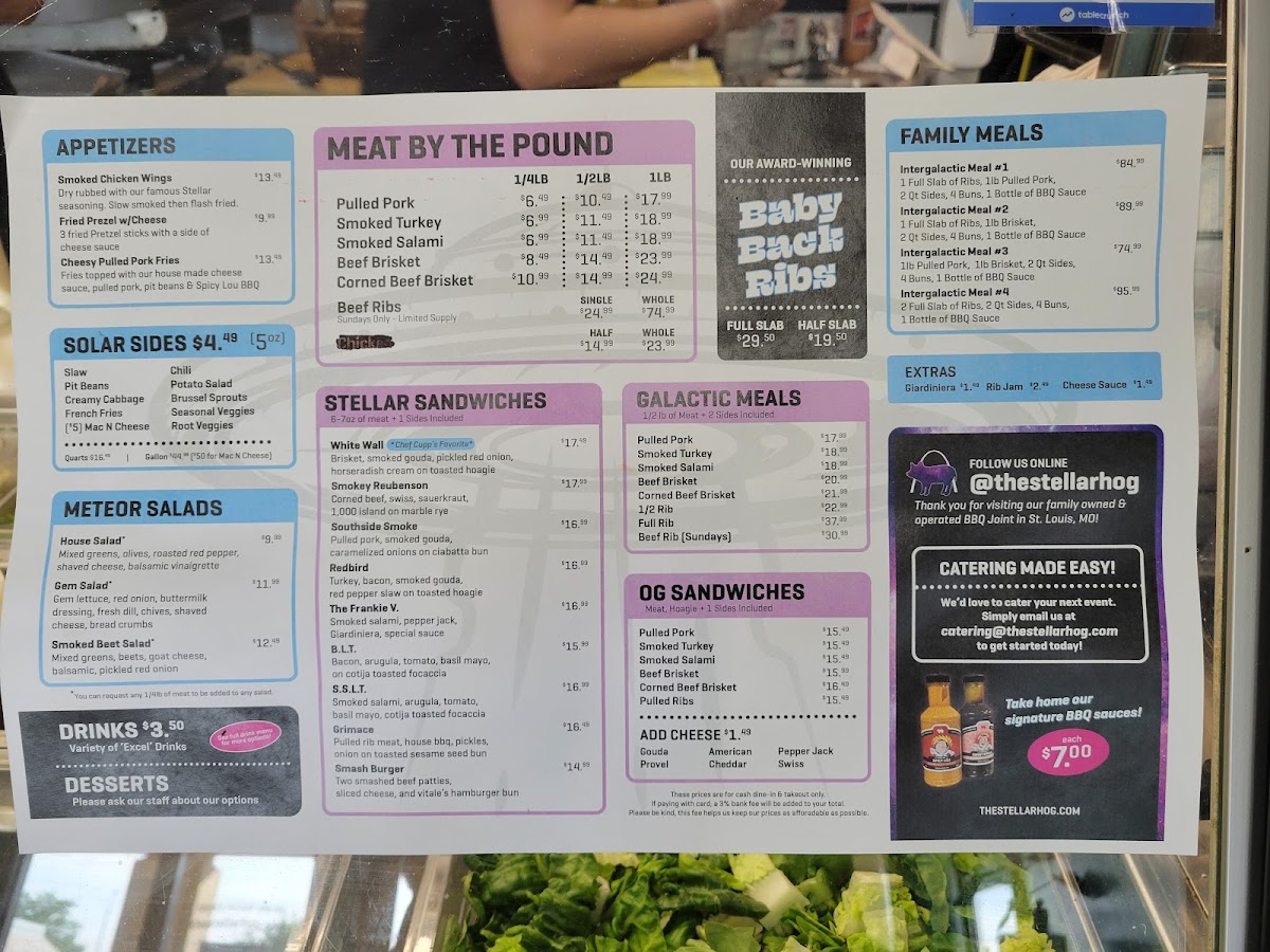 Menu The Stellar Hog-1