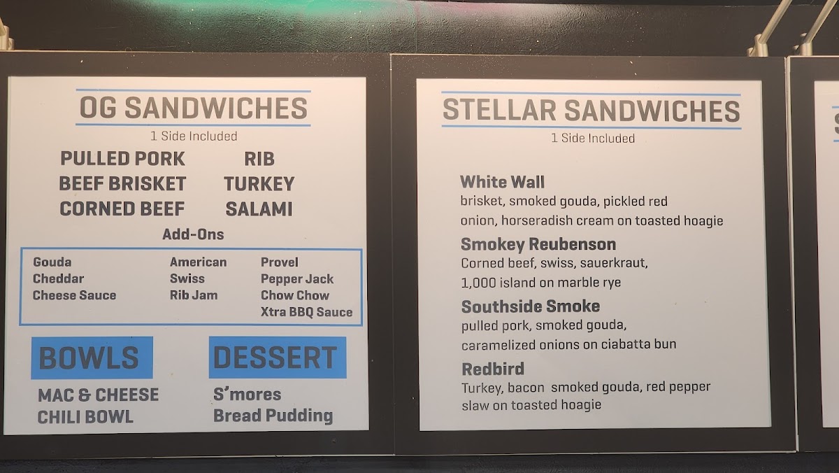 Menu The Stellar Hog-3