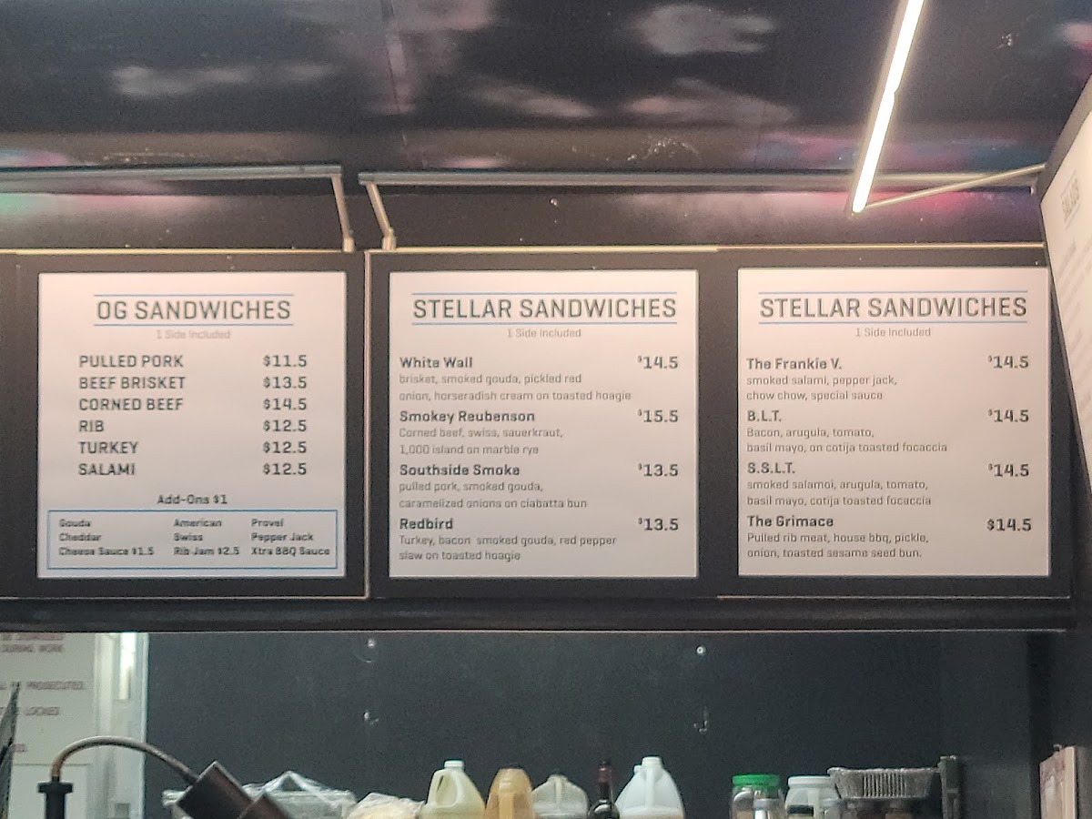 Menu The Stellar Hog-4