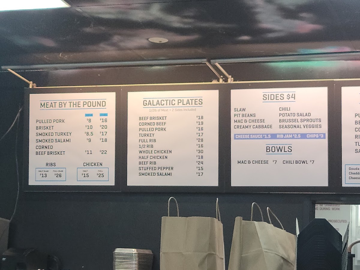 Menu The Stellar Hog-7