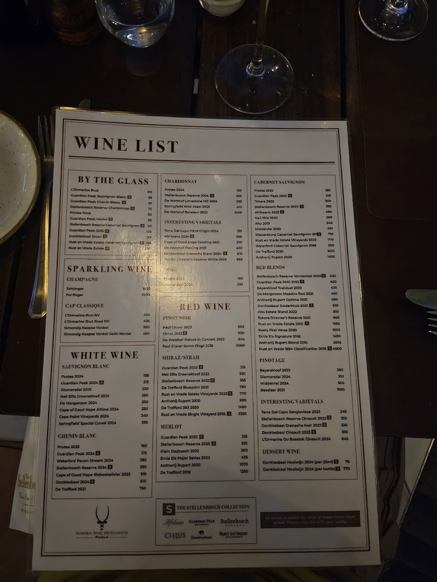 Menu The Stellenbosch Wine Bar And Bistro-2