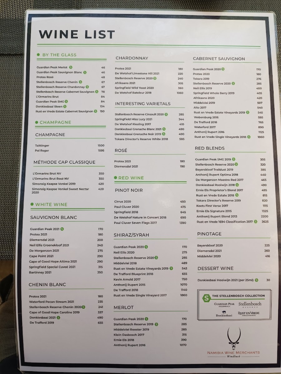 Menu The Stellenbosch Wine Bar And Bistro-8