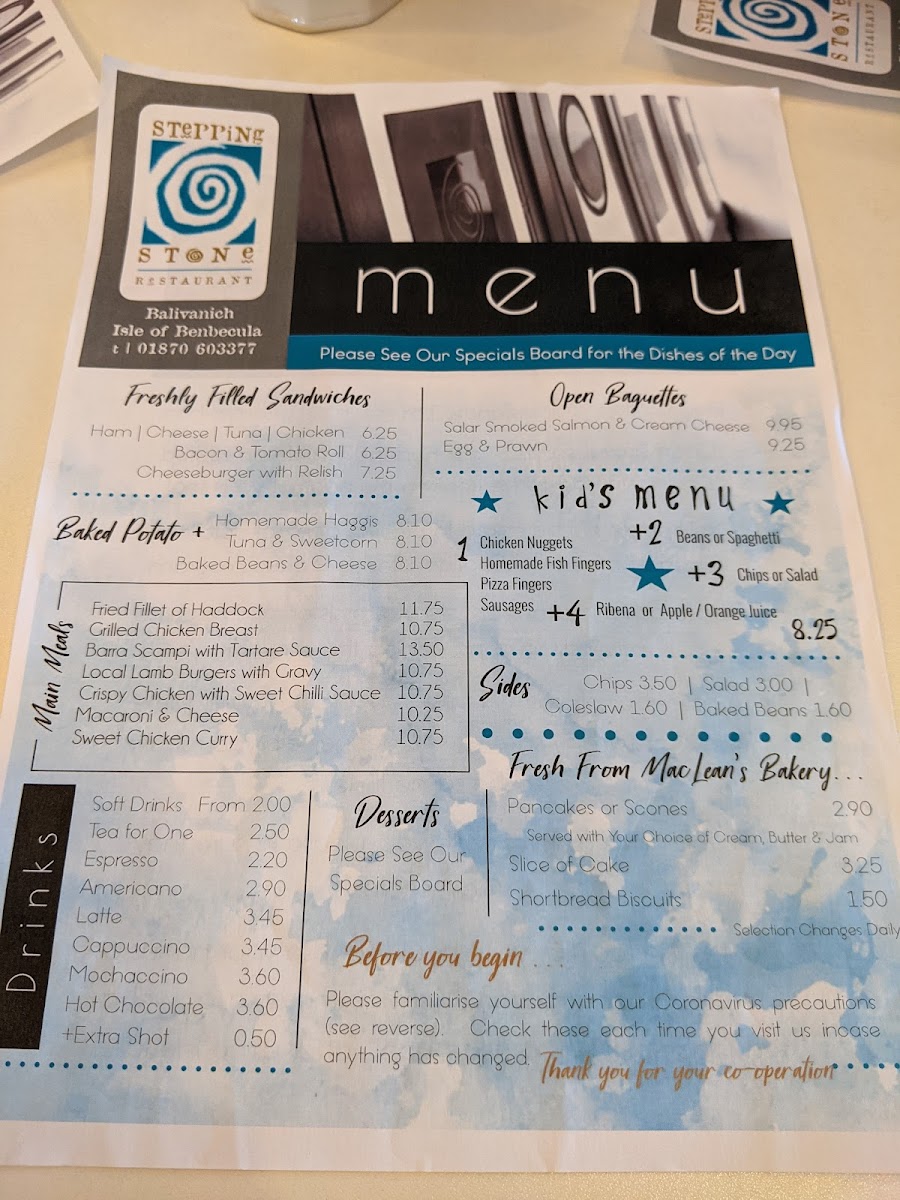 Menu The Stepping Stone Restaurant-2