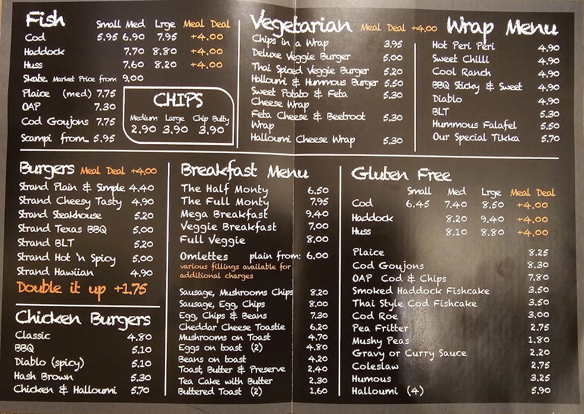 Menu The Strand Fish And Chips-1