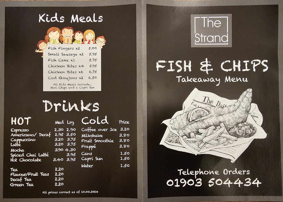 Menu The Strand Fish And Chips-2