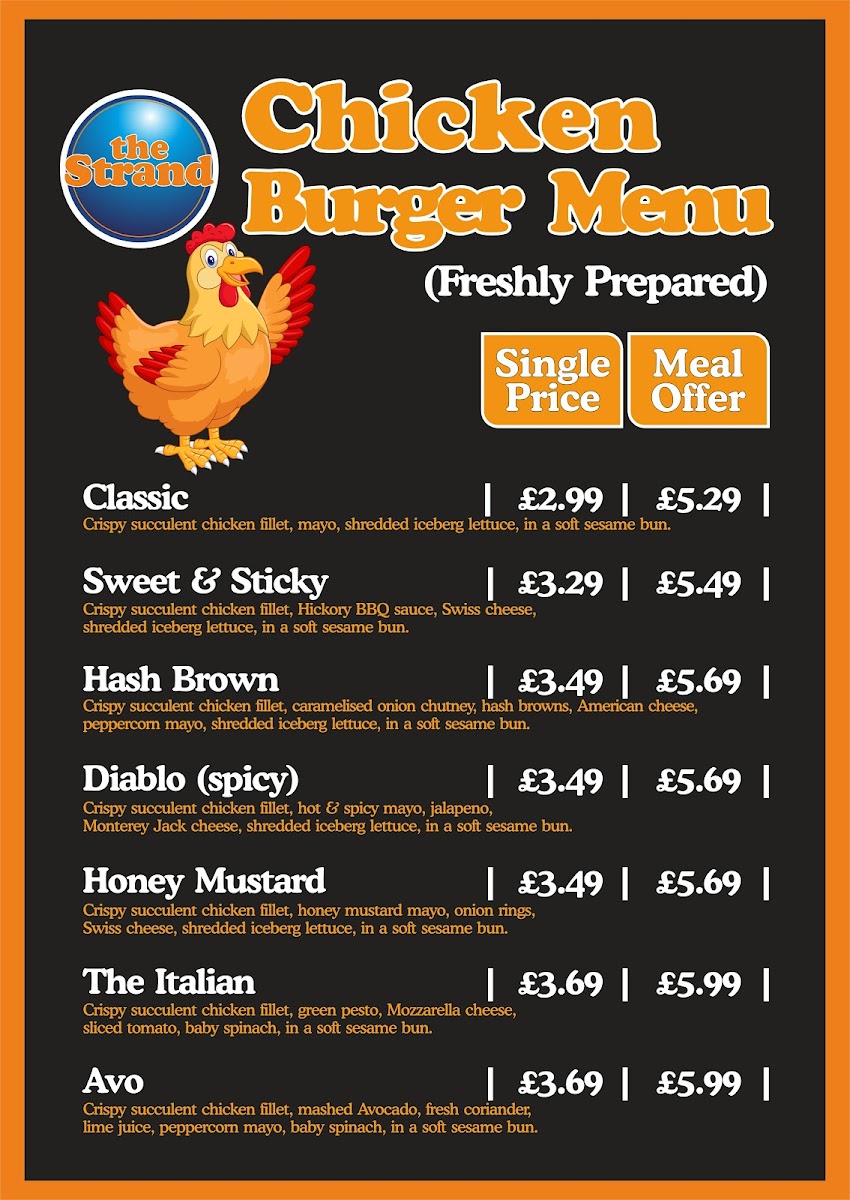 Menu The Strand Fish And Chips-7