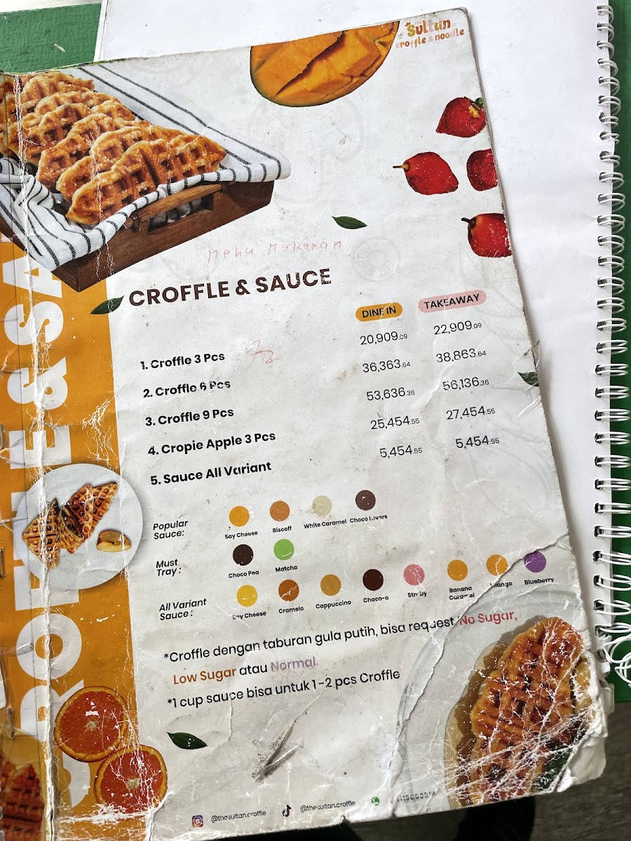 Menu The Sultan Croffle-1