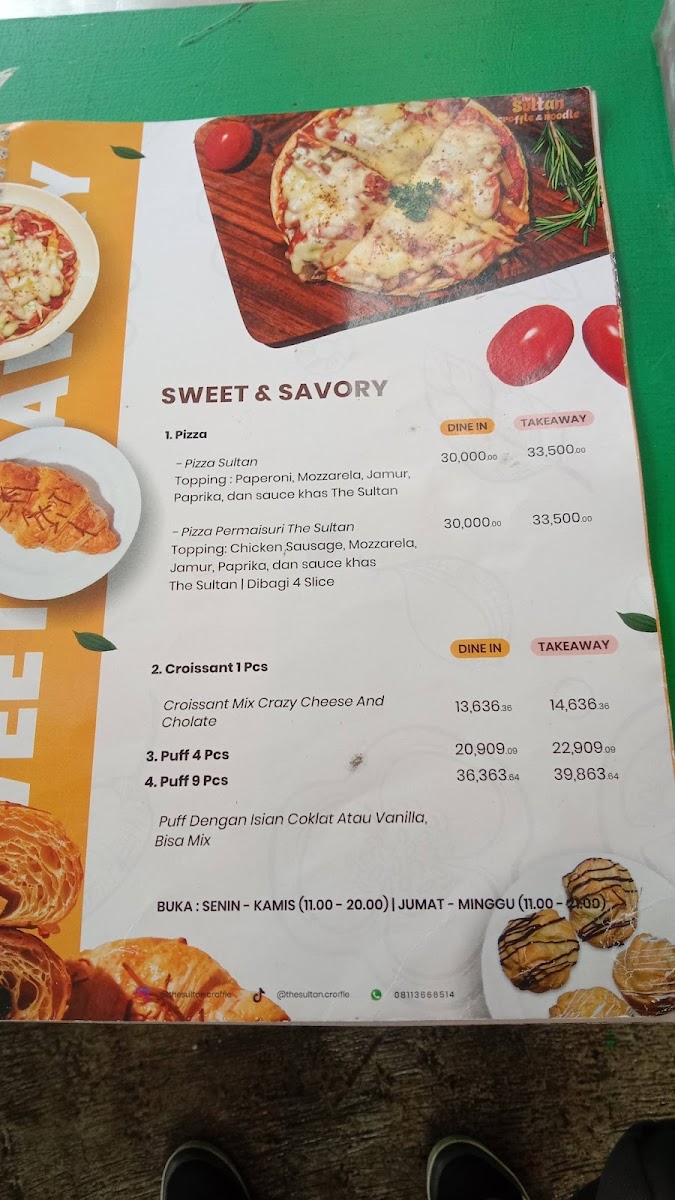Menu The Sultan Croffle-3