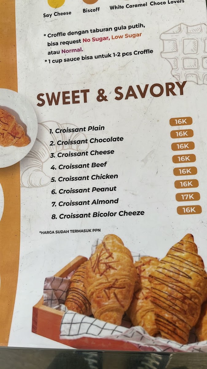 Menu The Sultan Croffle-4