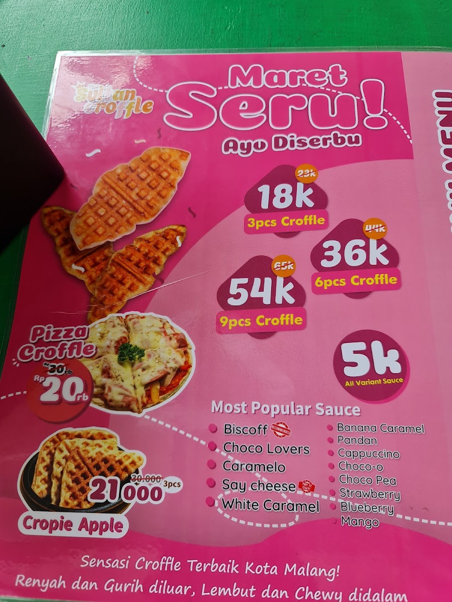 Menu The Sultan Croffle-6