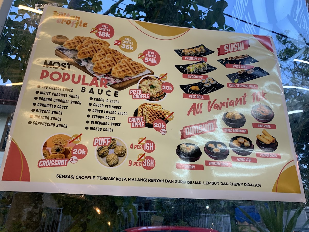 Menu The Sultan Croffle-8