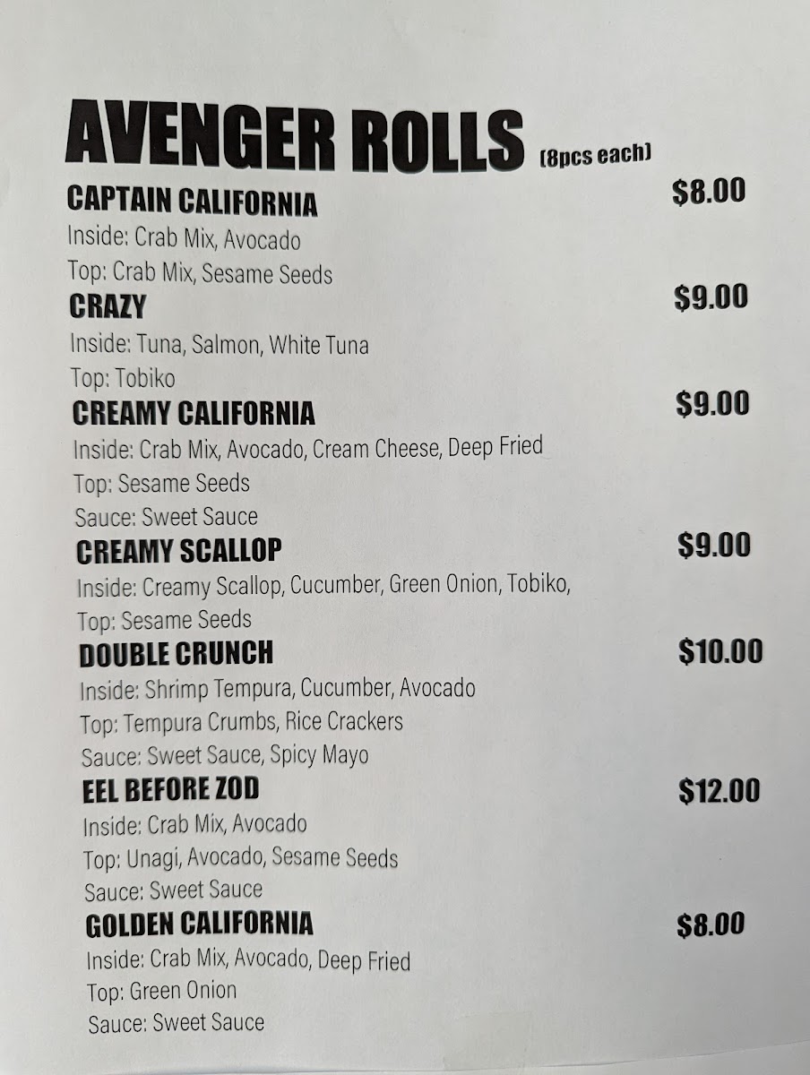 Menu The Sushi Heroes-4