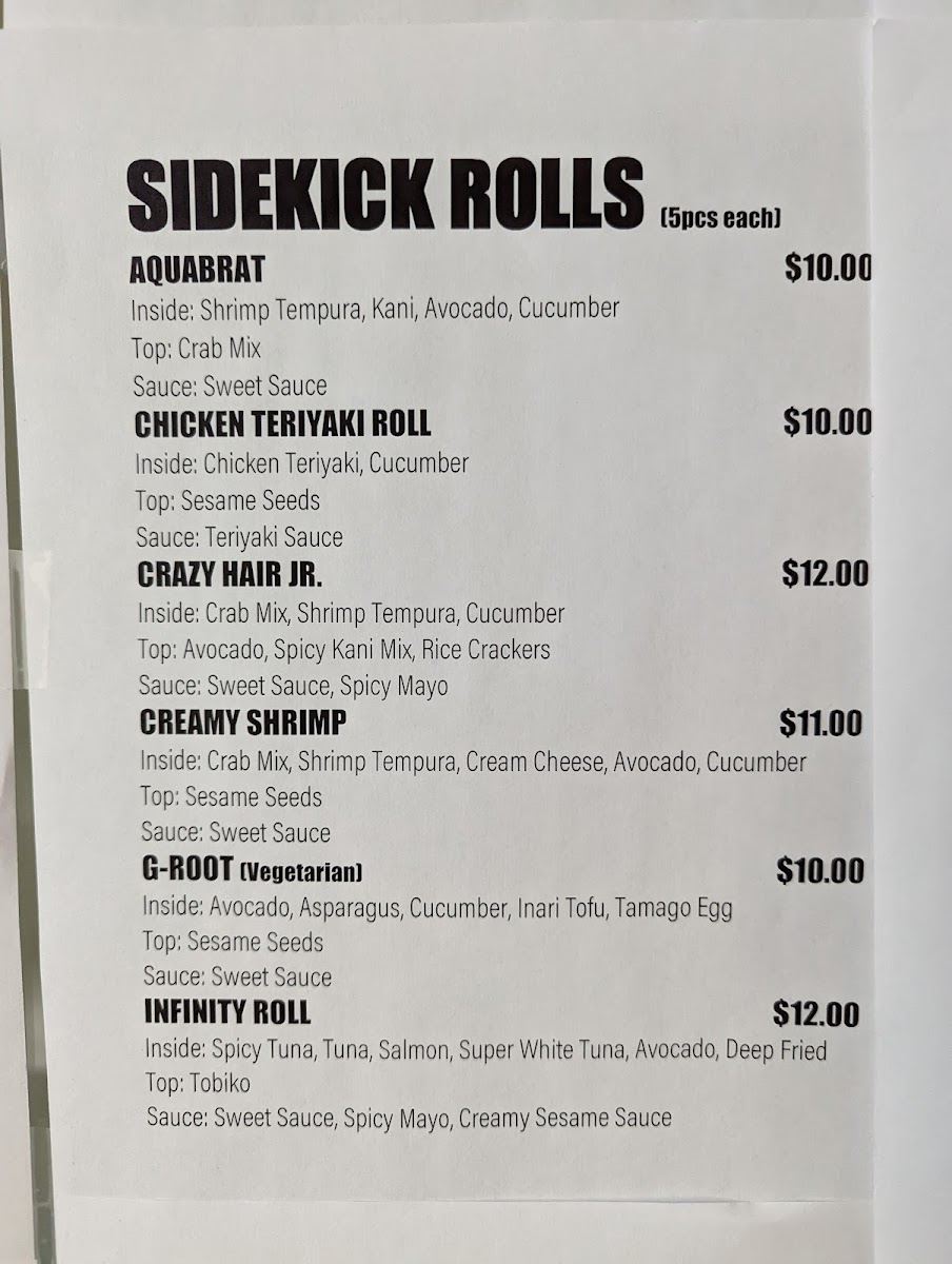 Menu The Sushi Heroes-7